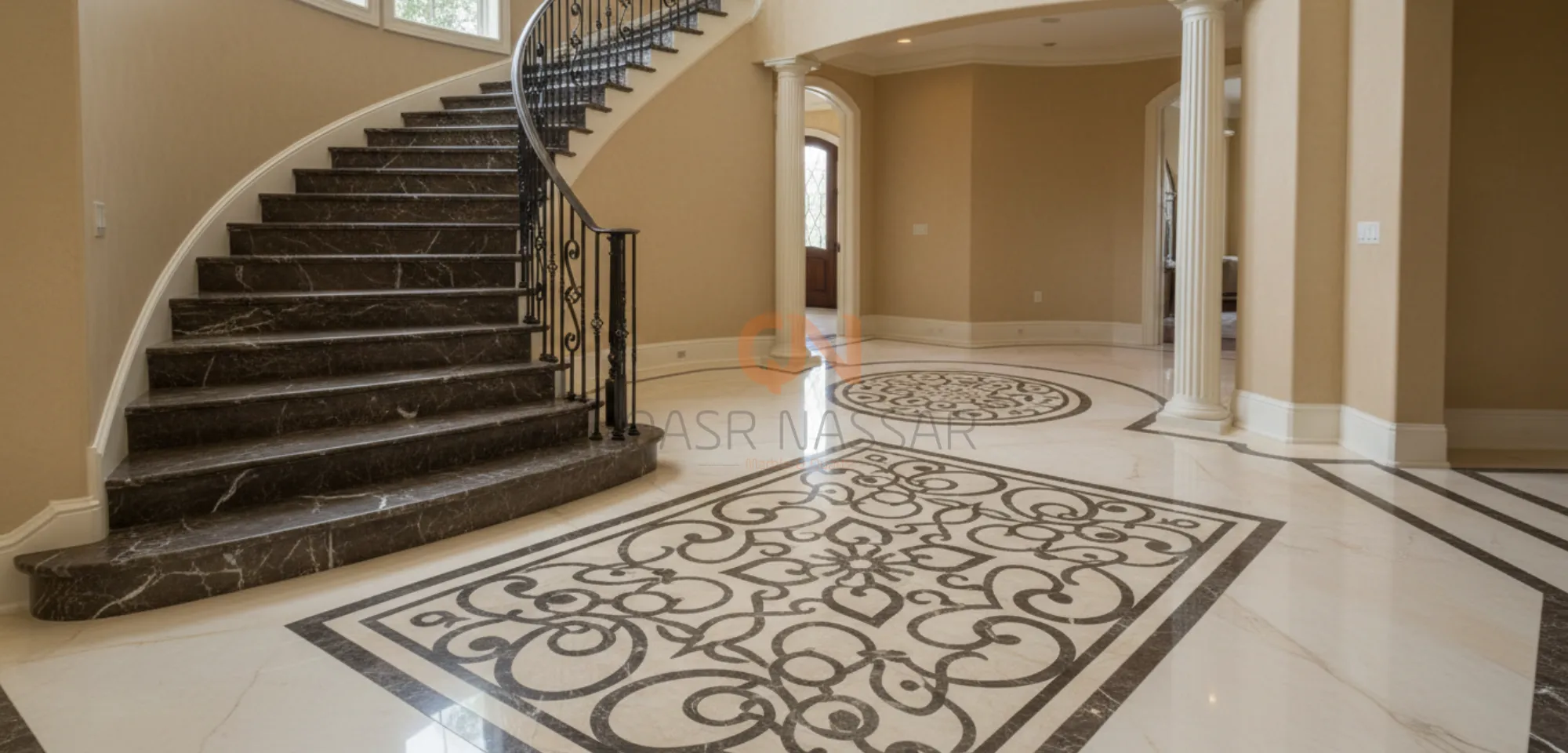 اشكال مداخل بيوت رخام