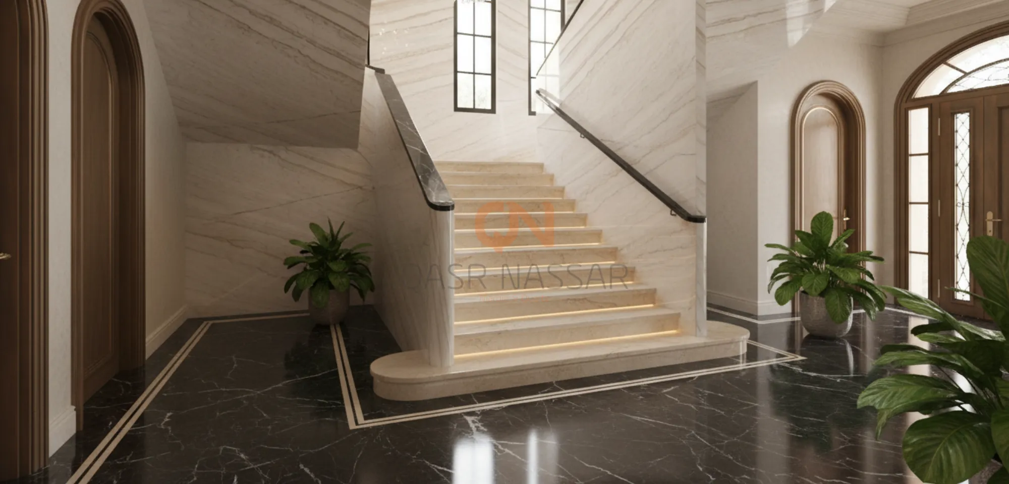 اشكال مداخل بيوت رخام