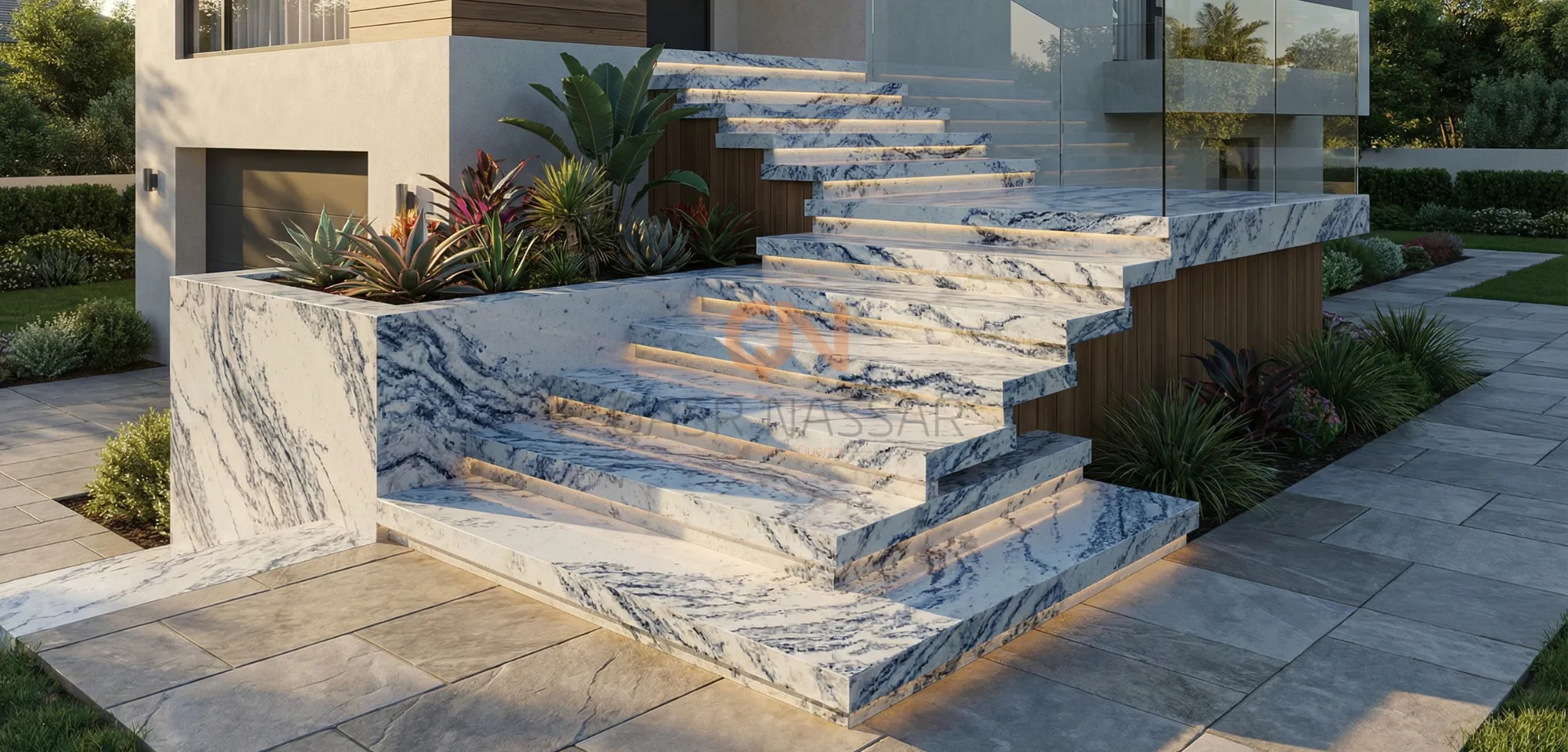افضل انواع الرخام للدرج الخارجي