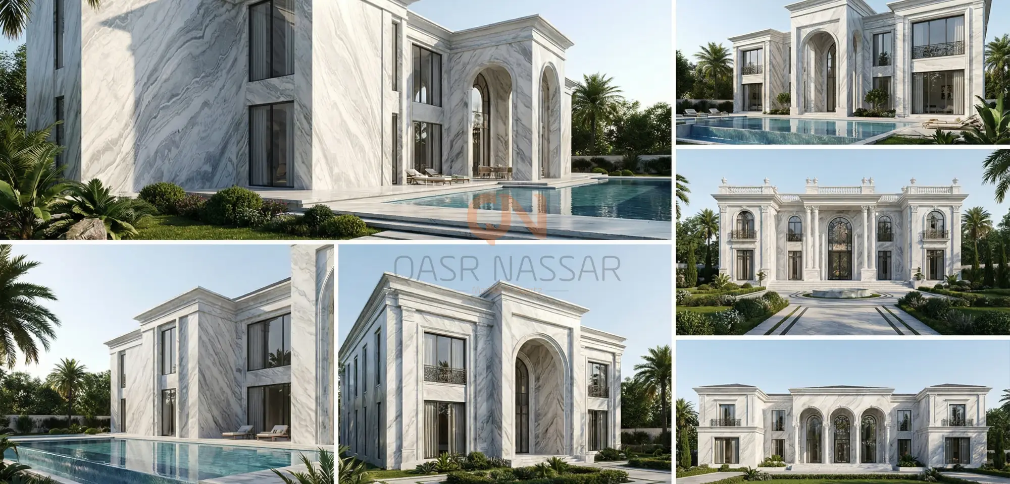 انواع الرخام للواجهات الخارجية