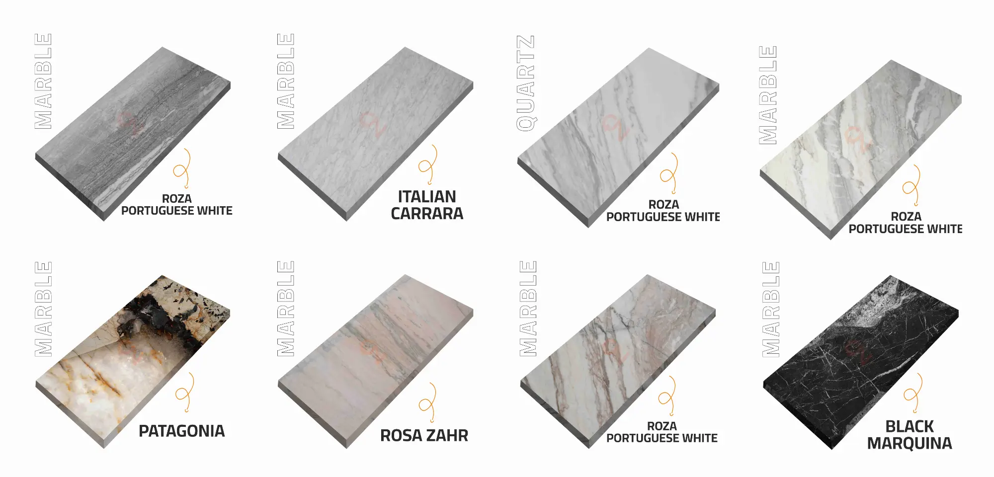 انواع الرخام للواجهات الخارجية