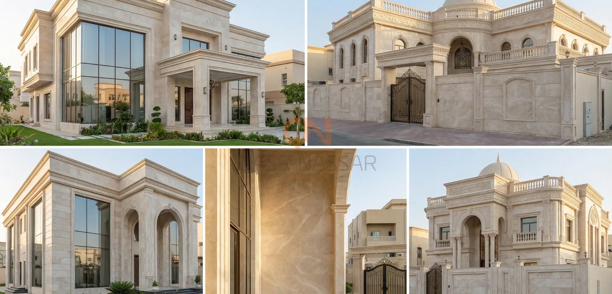 انواع الرخام للواجهات الخارجية