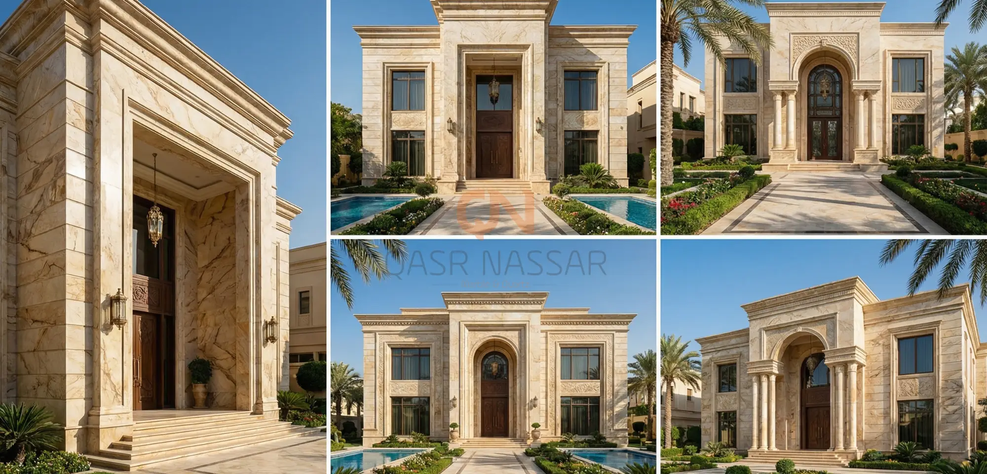 انواع الرخام للواجهات الخارجية