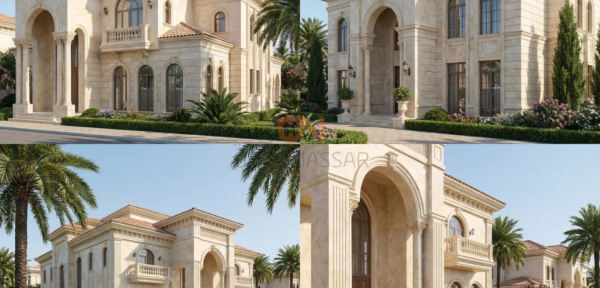 انواع الرخام للواجهات الخارجية